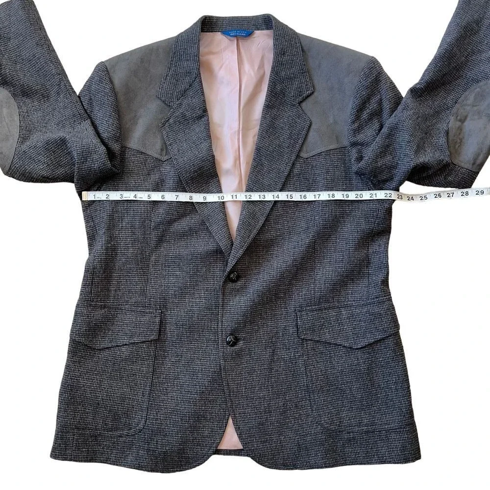 Pendleton Men's Vintage Wool Western Style Sport coat Blazer Elbow Patches Sz 44